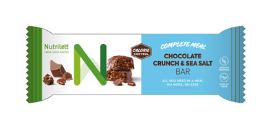Nutrilett Chocolate Crunch & Sea Salt patukka - Kevytkauppa.fi