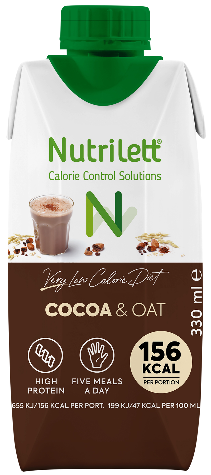 Nutrilett Cocoa & Oat Pirtelö 12-pack - Kevytkauppa.fi