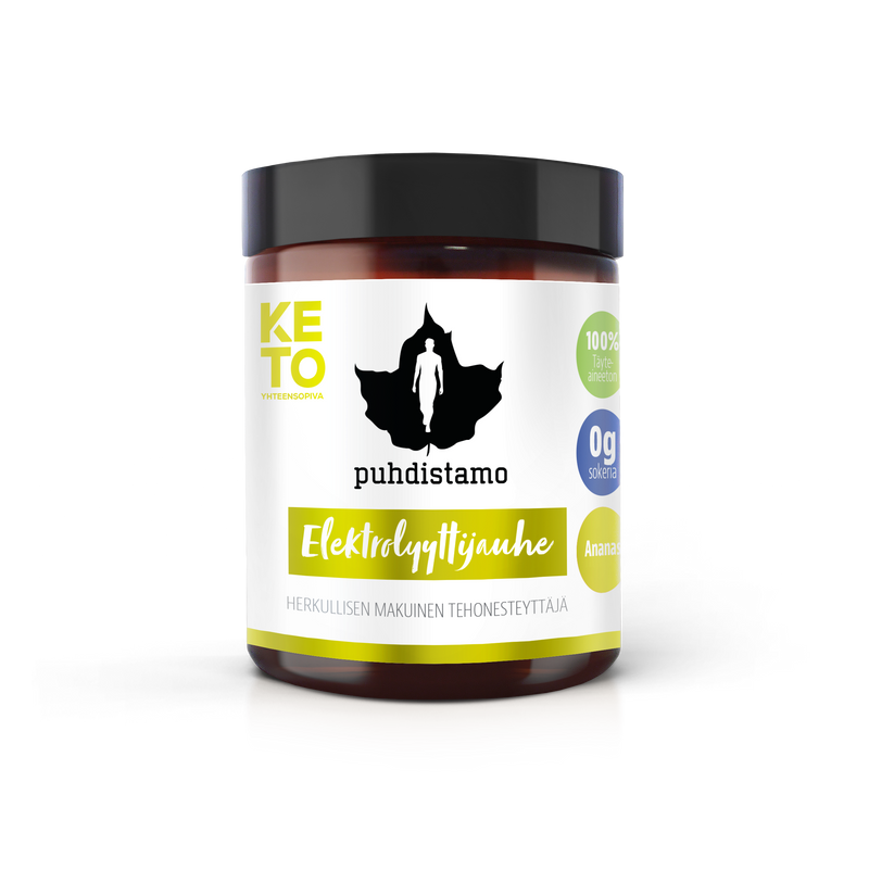 Puhdistamo KETO Elektrolyyttijauhe - Ananas - Kevytkauppa.fi