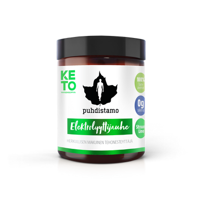 Puhdistamo KETO Elektrolyyttijauhe - Sitruuna Lime - Kevytkauppa.fi