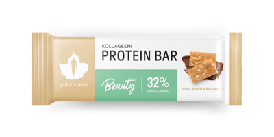 Puhdistamo Kollageeni Beauty Protein Bar - Suolainen Karamelli - Kevytkauppa.fi