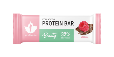 Puhdistamo Kollageeni Beauty Protein Bar - Vadelma - Kevytkauppa.fi