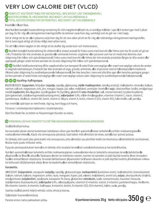 Nutrilett VLCD Kanakeitto (10kpl) - Kevytkauppa.fi