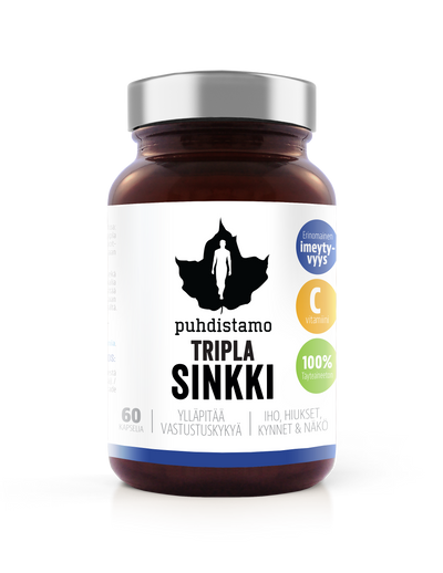 Puhdistamo Tripla Sinkki, 60 kaps - Kevytkauppa.fi