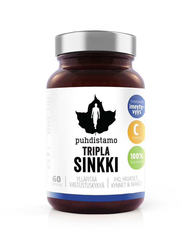 Puhdistamo Tripla Sinkki, 60 kaps - Kevytkauppa.fi