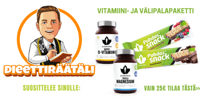 Dieettiräätälin Vitamiini- ja Välipalapaketti - Kevytkauppa.fi