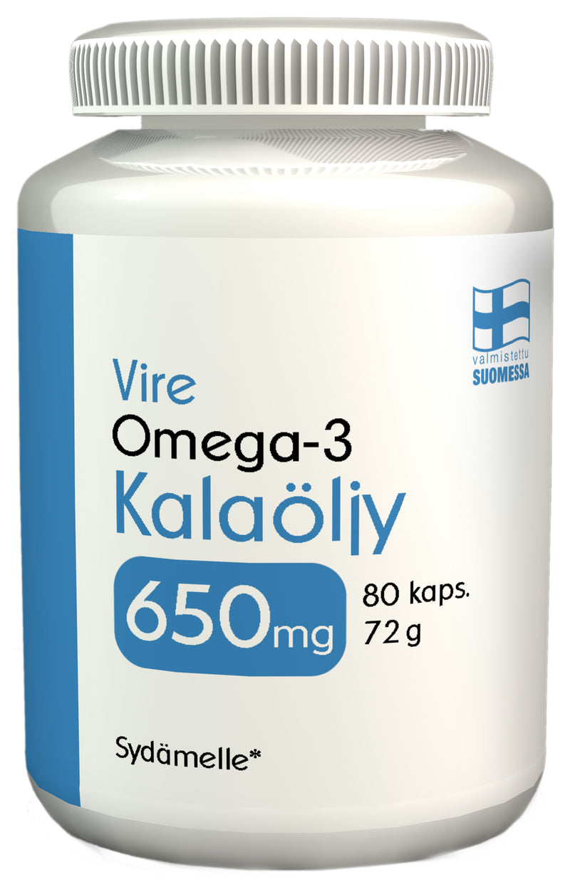 Vire Omega-3 Kalaöljy 650 mg - Kevytkauppa.fi